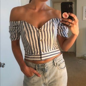 Topshop Off-The-Shoulder Top